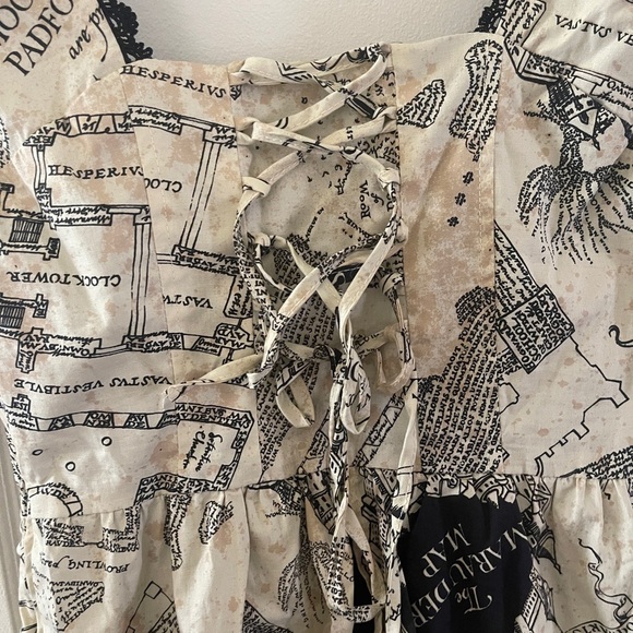 Hot Topic Dresses Harry Potter Marauders Map Dress size XS - Picture 6 of 10
